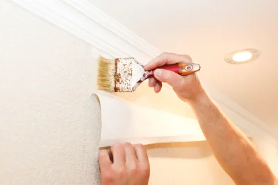 Pose de papier peint à Camjac — revêtements muraux et toiles de verre
